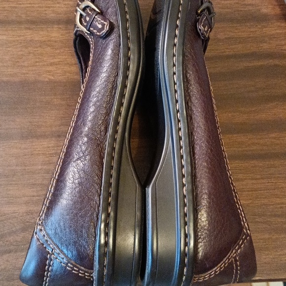 Clarks brown leather ladies bendables shoes size 5 in mint condition. - Picture 5 of 9